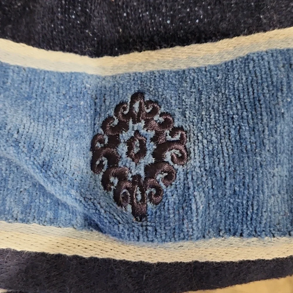 Sonoma Blue Embroidered Towels